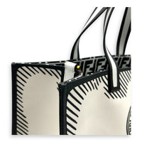 Logo Tote Bag Multi-colour in Calfskin, Gold hardware