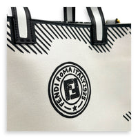 Logo Tote Bag Multi-colour in Calfskin, Gold hardware