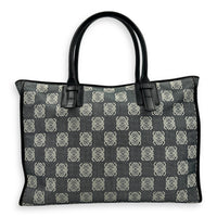Anagram Top Handle Bag Silver in Canvas, Silver hardware