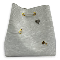 NeoNoe MM Love Lock Bucket Bag in Epi Leather, Mixed hardware