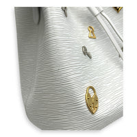 NeoNoe MM Love Lock Bucket Bag in Epi Leather, Mixed hardware