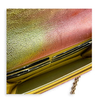 2.55 Wallet On Chain Multi-colour in Calfskin, Gold hardware