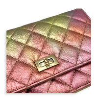 2.55 Wallet On Chain Multi-colour in Calfskin, Gold hardware