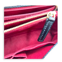 Coco Chevron Black Top Handle Bag in Calfskin, Gold hardware