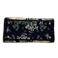 Lady Dior Medium Black Top Handle Bag in Canvas, Gold hardware