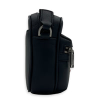 Rider Shoulder Bag Mini Blue in Calfskin, Gunmetal hardware