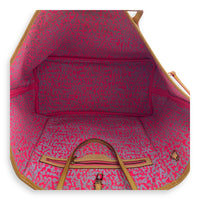 Neverfull Grafitti Tote Bag GM Brown in Monogram Coated Canvas, Gold hardware