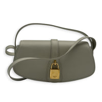 Tabou Shoulder Bag White in Calfskin, Gold hardware
