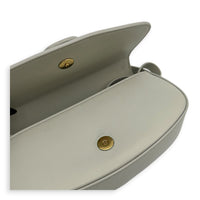 Tabou Shoulder Bag White in Calfskin, Gold hardware