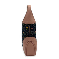 Jackie 1961 Mini Limited Edition Pink/Blue Crossbody Bag in Denim, Gold hardware