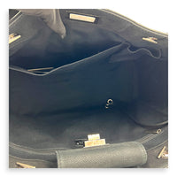 2.55 Black Tote Bag in Nubuck, Ruthenium hardware