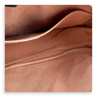 CC Camera Brown Crossbody Bag in Calfskin, Silver hardware