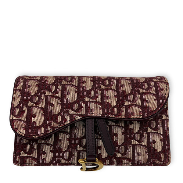 Oblique Belt Bag Red in Canvas, Gold hardware