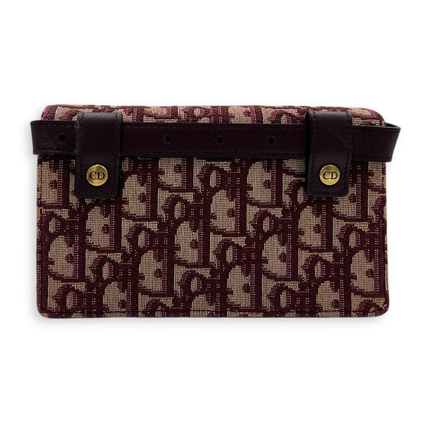 Oblique Belt Bag Red in Canvas, Gold hardware