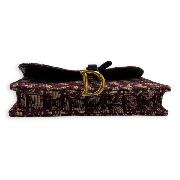 Oblique Belt Bag Red in Canvas, Gold hardware