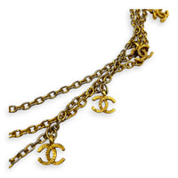 Vintage 9 Motif Charms Necklace Gold in 24K Gold, Gold hardware