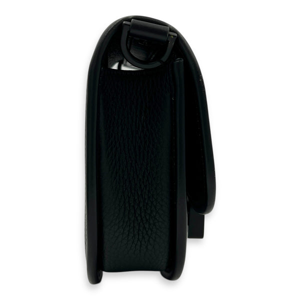 Gallop Crossbody Bag Black in Calfskin, Mixed hardware