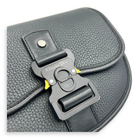 Gallop Crossbody Bag Black in Calfskin, Mixed hardware