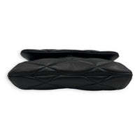 Le 5 A 7 Shoulder Bag Black in Lambskin, Gold hardware