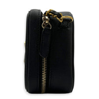 Filigree Shoulder Bag Black in Caviar Leather, Gold hardware