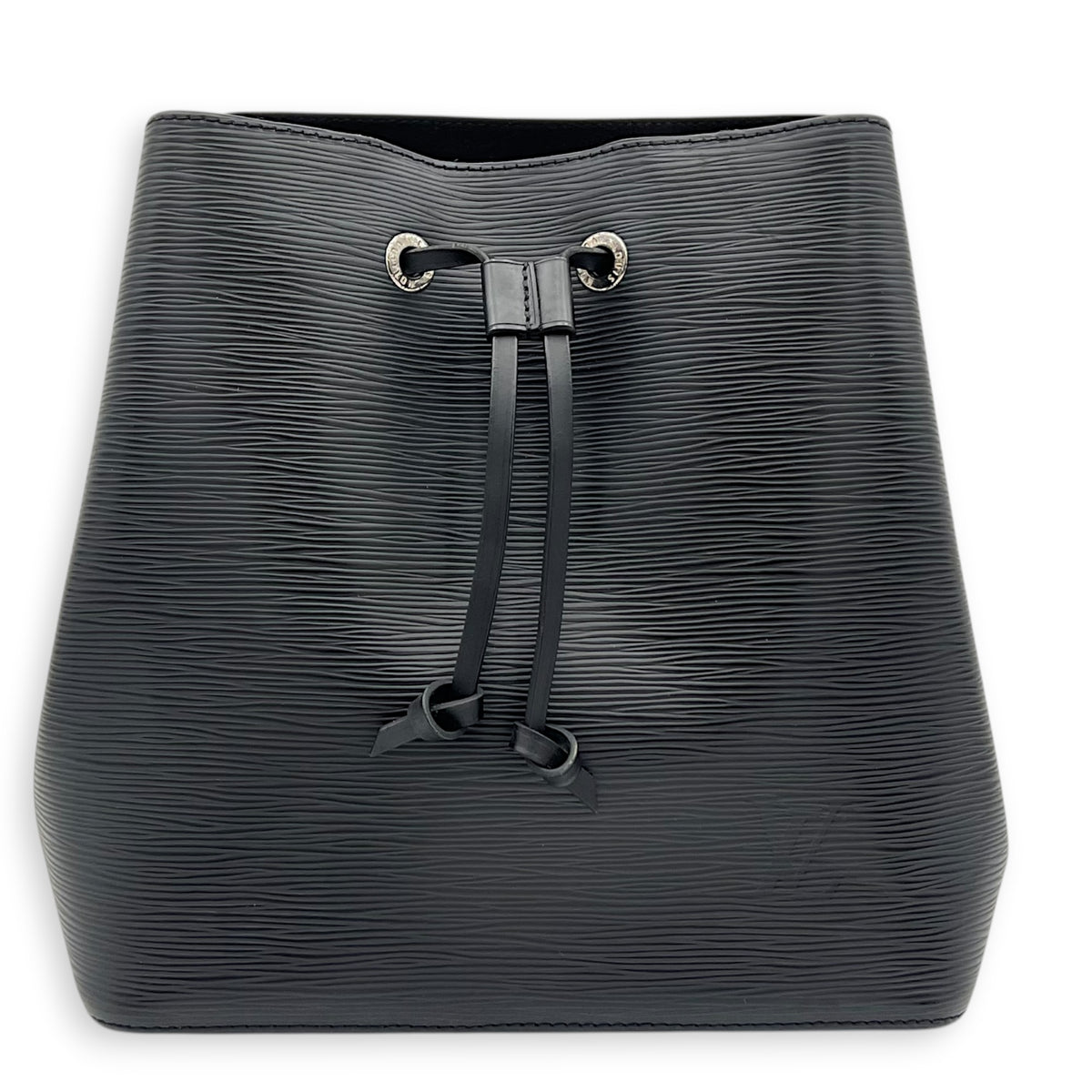 NeoNoe Bucket Bag Black in Epi Leather, Silver hardware