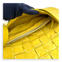 Cassette Crossbody Bag Yellow in Calfskin