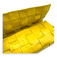 Cassette Crossbody Bag Yellow in Calfskin