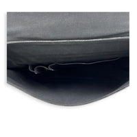 Daniel Shoulder Bag Black in Coated Canvas, Silver hardware