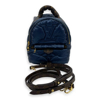 Palm Springs Pillow Black Backpack in Nylon, Gold hardware
