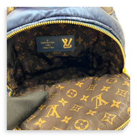 Palm Springs Pillow Black Backpack in Nylon, Gold hardware