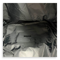Monaco Shoulder Bag Black in Nylon, Silver hardware