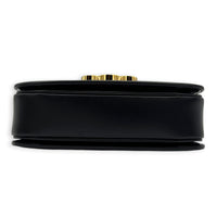 Triomphe Shoulder Bag Black in Calfskin, Gold hardware