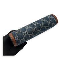 Dionysus Wallet On Chain Blue in Denim, Silver hardware