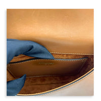 Voltaire Mini Brown Top Handle Bag in Calfskin, Gold hardware