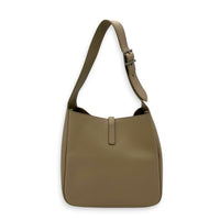 Le 5 A 7 Small Beige Shoulder Bag in Calfskin, Silver hardware