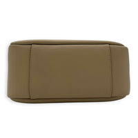 Le 5 A 7 Small Beige Shoulder Bag in Calfskin, Silver hardware