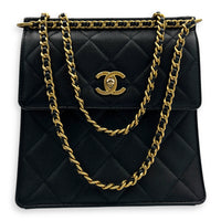 23A Backpack in Caviar Leather, Gold hardware