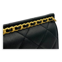 23A Backpack in Caviar Leather, Gold hardware