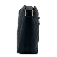 Discovery Messenger Blue in Embossed Leather, Silver hardware