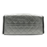 C25 Hobo Shoulder Bag Small Silver in Caviar Leather, Gold hardware