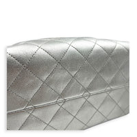 C25 Hobo Shoulder Bag Small Silver in Caviar Leather, Gold hardware