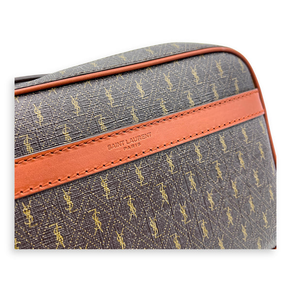 Le Monogramme Crossbody Bag Brown in Coated Canvas, Gold hardware