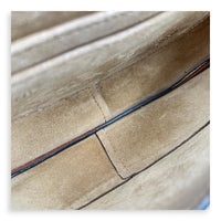 Gate Shoulder Bag Brown in Calfskin, Gold hardware