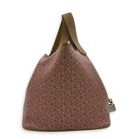 Picotin 18 Daisy Chai/Rose/White Top Handle Bag in Swift, Palladium hardware
