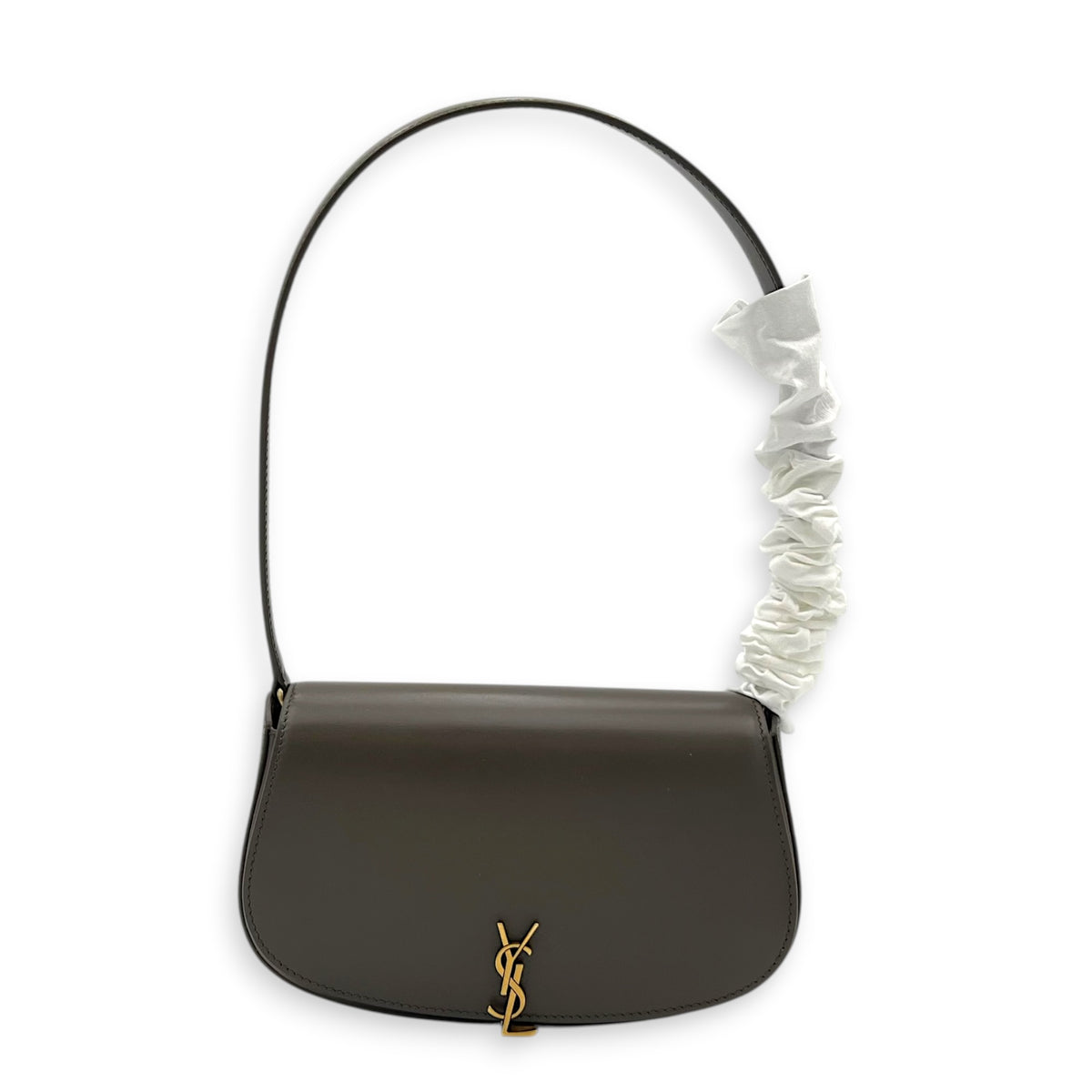 Voltaire Shoulder Bag Dark Musk in Calfskin, Gold hardware