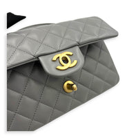 CC Rectangle Top Handle Bag in Lambskin, Gold hardware