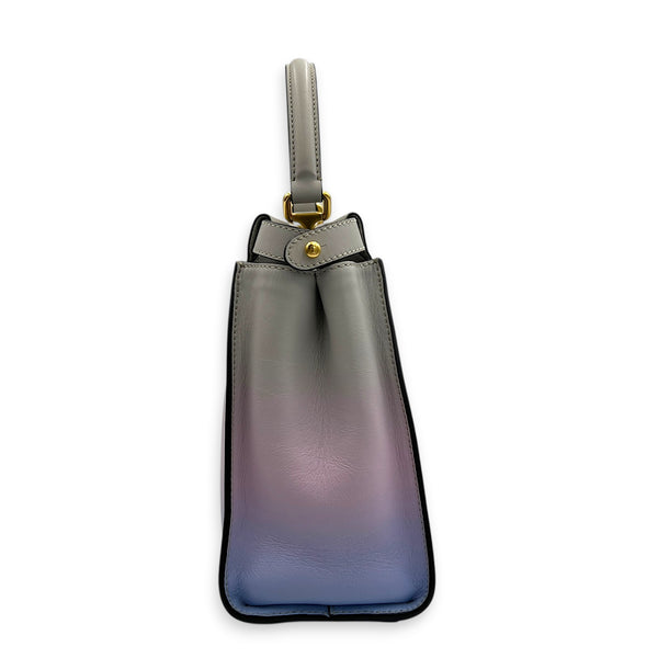 Peekaboo Top Handle Bag Multi-colour in Calfskin, Gold hardware