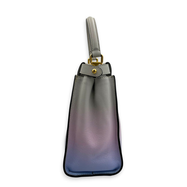 Peekaboo Top Handle Bag Multi-colour in Calfskin, Gold hardware