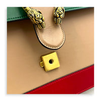 Dionysus Medium Tricolor Top Handle Bag in Calfskin, Gold hardware