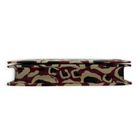 Interlocking G Wallet On Chain Red in Calfskin, Gold hardware